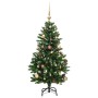 Artificial Christmas tree with hinges 150 LED and balls 150 cm by , Christmas trees - Ref: Foro24-3210086, Price: 80,63 €, Di...