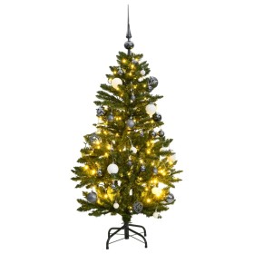 Artificial Christmas tree with hinges 150 LED and balls 120 cm by , Christmas trees - Ref: Foro24-3210101, Price: 49,11 €, Di...