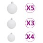 Künstlicher Weihnachtsbaum mit 150 LED-Kugeln und Schnee 120 cm von , Weihnachtsbäume - Ref: Foro24-3210099, Preis: 37,49 €, ...