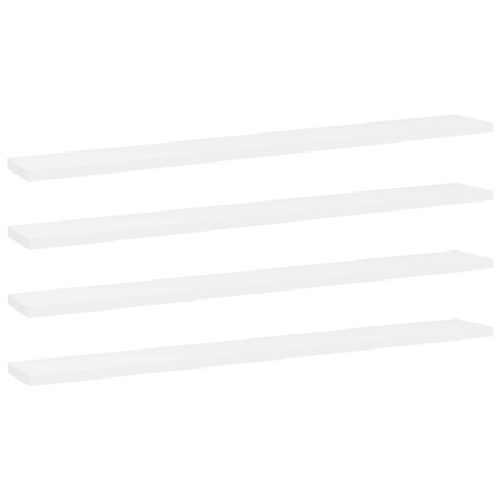 Shelf shelves 4 pcs white plywood 80x10x1.5cm by , Shelves - Ref: Foro24-805282, Price: 18,13 €, Discount: %