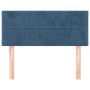 Dark blue velvet headboard 90x5x78/88 cm by , Headboards and footboards - Ref: Foro24-346030, Price: 45,41 €, Discount: %