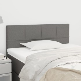 Dark gray fabric headboard 80x5x78/88 cm by , Headboards and footboards - Ref: Foro24-346005, Price: 36,82 €, Discount: %