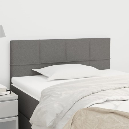 Dark gray fabric headboard 80x5x78/88 cm by , Headboards and footboards - Ref: Foro24-346005, Price: 43,66 €, Discount: %