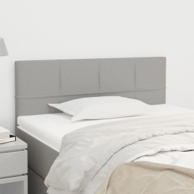 Cabecero de tela gris claro 90x5x78/88 cm de , Cabeceros y pies de cama - Ref: Foro24-346018, Precio: 49,92 €, Descuento: %