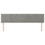 Headboards 2 units of light gray velvet 100x5x78/88 cm by , Headboards and footboards - Ref: Foro24-346194, Price: 57,02 €, D...