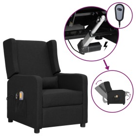 Black fabric electric massage chair by , Electric massage chairs - Ref: Foro24-3098735, Price: 197,99 €, Discount: %