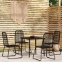 Garten-Essgruppe 5-teilig schwarz von , Gartensets - Ref: Foro24-3099096, Preis: 334,36 €, Rabatt: %