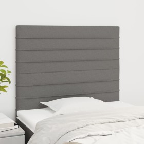 Headboards 2 units of dark gray fabric 90x5x78/88 cm by , Headboards and footboards - Ref: Foro24-3116455, Price: 54,84 €, Di...