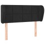 Black velvet headboard 93x23x78/88 cm by , Headboards and footboards - Ref: Foro24-3117182, Price: 52,08 €, Discount: %