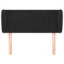 Black velvet headboard 93x23x78/88 cm by , Headboards and footboards - Ref: Foro24-3117182, Price: 52,08 €, Discount: %