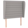 Headboard with light gray fabric ears 103x23x118/128 cm by , Headboards and footboards - Ref: Foro24-3118086, Price: 75,37 €,...