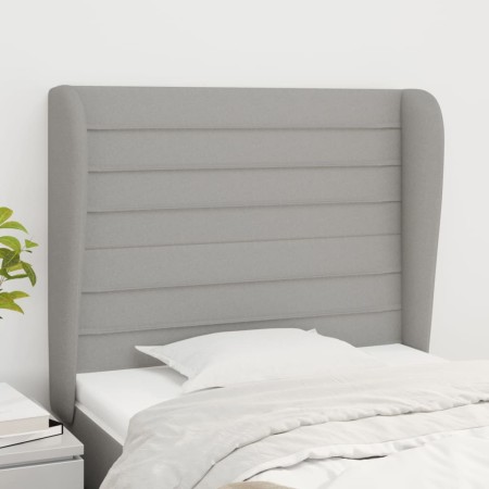 Headboard with light gray fabric ears 93x23x118/128 cm by , Headboards and footboards - Ref: Foro24-3118078, Price: 69,99 €, ...