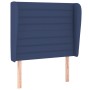 Headboard with blue fabric ears 93x23x118/128 cm by , Headboards and footboards - Ref: Foro24-3118084, Price: 77,99 €, Discou...