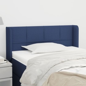 Blue fabric headboard 93x16x78/88 cm by , Headboards and footboards - Ref: Foro24-3118756, Price: 49,99 €, Discount: %