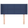 Cabecero de tela azul 93x16x78/88 cm de , Cabeceros y pies de cama - Ref: Foro24-3118756, Precio: 49,44 €, Descuento: %