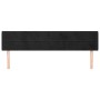 Cabecero de terciopelo negro 203x16x78/88 cm de , Cabeceros y pies de cama - Ref: Foro24-3118976, Precio: 71,03 €, Descuento: %