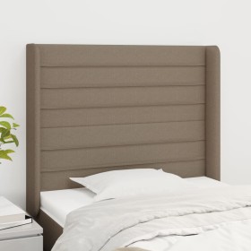 Headboard with ears in taupe gray fabric 93x16x118/128 cm by , Headboards and footboards - Ref: Foro24-3119706, Price: 75,99 ...