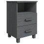 HAMAR nightstands 2 pcs solid pine dark gray 40x35x62 cm by vidaXL, Nightstands - Ref: Foro24-340418, Price: 151,99 €, Discou...