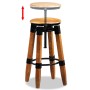 Kitchen stools, 2 units, solid mango wood. by vidaXL, Kitchen stools - Ref: Foro24-244589, Price: 261,54 €, Discount: %