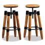 Kitchen stools, 2 units, solid mango wood. by vidaXL, Kitchen stools - Ref: Foro24-244589, Price: 261,54 €, Discount: %