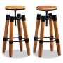 Kitchen stools, 2 units, solid mango wood. by vidaXL, Kitchen stools - Ref: Foro24-244589, Price: 261,54 €, Discount: %