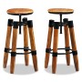 Kitchen stools, 2 units, solid mango wood. by vidaXL, Kitchen stools - Ref: Foro24-244589, Price: 261,54 €, Discount: %