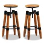 Kitchen stools, 2 units, solid mango wood. by vidaXL, Kitchen stools - Ref: Foro24-244589, Price: 261,54 €, Discount: %