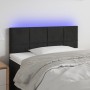 Black velvet headboard with LED 90x5x78/88 cm by , Headboards and footboards - Ref: Foro24-3121650, Price: 51,64 €, Discount: %