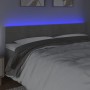 Light gray velvet headboard with LED 200x5x78/88 cm by , Headboards and footboards - Ref: Foro24-3121818, Price: 64,54 €, Dis...