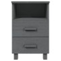 HAMAR nightstands 2 pcs solid pine dark gray 40x35x62 cm by vidaXL, Nightstands - Ref: Foro24-340418, Price: 151,99 €, Discou...