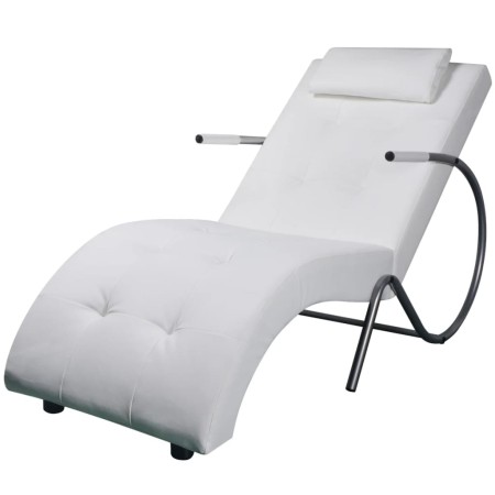 Daybed with white faux leather pillow by vidaXL, Daybeds - Ref: Foro24-244095, Price: 217,99 €, Discount: %