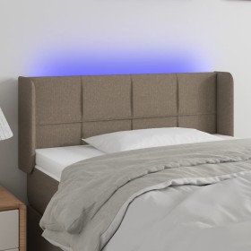 Headboard with LED in taupe gray fabric 93x16x78/88 cm by , Headboards and footboards - Ref: Foro24-3123222, Price: 58,15 €, ...