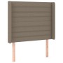 Headboard with LED in taupe gray fabric 93x16x118/128 cm by , Headboards and footboards - Ref: Foro24-3124174, Price: 82,90 €...