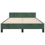 Estructura cama con cabecero terciopelo verde oscuro 120x200 cm de , Camas y somieres - Ref: Foro24-3125809, Precio: 182,83 €...