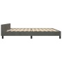 Dark gray velvet bed frame with headboard 200x200 cm by , Beds and slatted bases - Ref: Foro24-3125837, Price: 247,18 €, Disc...