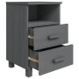 HAMAR nightstands 2 pcs solid pine dark gray 40x35x62 cm by vidaXL, Nightstands - Ref: Foro24-340418, Price: 151,99 €, Discou...