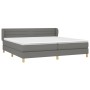 Cama box spring con colchón tela gris oscuro 200x200 cm de , Camas y somieres - Ref: Foro24-3126910, Precio: 614,11 €, Descue...