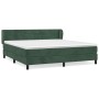 Cama box spring con colchón terciopelo verde oscuro 180x200 cm de , Camas y somieres - Ref: Foro24-3127568, Precio: 539,83 €,...