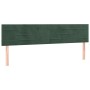 Cama box spring con colchón terciopelo verde oscuro 180x200 cm de , Camas y somieres - Ref: Foro24-3127568, Precio: 539,83 €,...