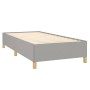 Boxspringbett mit hellgrauer Stoffmatratze 100x200 cm von , Betten und Lattenroste - Ref: Foro24-3128581, Preis: 369,13 €, Ra...