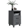 HAMAR nightstands 2 pcs solid pine dark gray 40x35x62 cm by vidaXL, Nightstands - Ref: Foro24-340418, Price: 151,99 €, Discou...