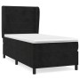 Box spring bed with black velvet mattress 100x200 cm by , Beds and slatted bases - Ref: Foro24-3129257, Price: 369,09 €, Disc...