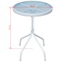 Gray steel bistro garden table 50x71 cm by vidaXL, Garden tables - Ref: Foro24-43313, Price: 73,99 €, Discount: %