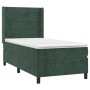 Cama box spring con colchón terciopelo verde oscuro 90x190 cm de , Camas y somieres - Ref: Foro24-3132714, Precio: 353,74 €, ...