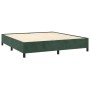 Cama box spring con colchón terciopelo verde oscuro 180x200 cm de , Camas y somieres - Ref: Foro24-3132756, Precio: 653,35 €,...