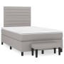 Cama box spring con colchón tela gris claro 120x200 cm de , Camas y somieres - Ref: Foro24-3136661, Precio: 451,58 €, Descuen...