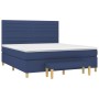 Cama box spring con colchón tela azul 180x200 cm de , Camas y somieres - Ref: Foro24-3137259, Precio: 673,86 €, Descuento: %