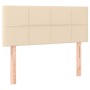 Cama box spring con colchón tela color crema 90x200 cm de , Camas y somieres - Ref: Foro24-3140590, Precio: 308,55 €, Descuen...