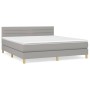 Boxspringbett mit hellgrauer Stoffmatratze 180x200 cm von , Betten und Lattenroste - Ref: Foro24-3140713, Preis: 521,07 €, Ra...