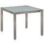 Set de comedor de jardín 5 pzas y cojines ratán sintético gris de vidaXL, Conjuntos de jardín - Ref: Foro24-44072, Precio: 41...